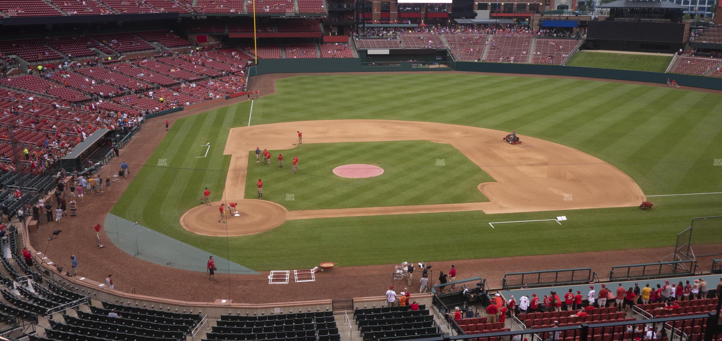 Seating view for Busch Stadium Section Infield Redbird Club 246