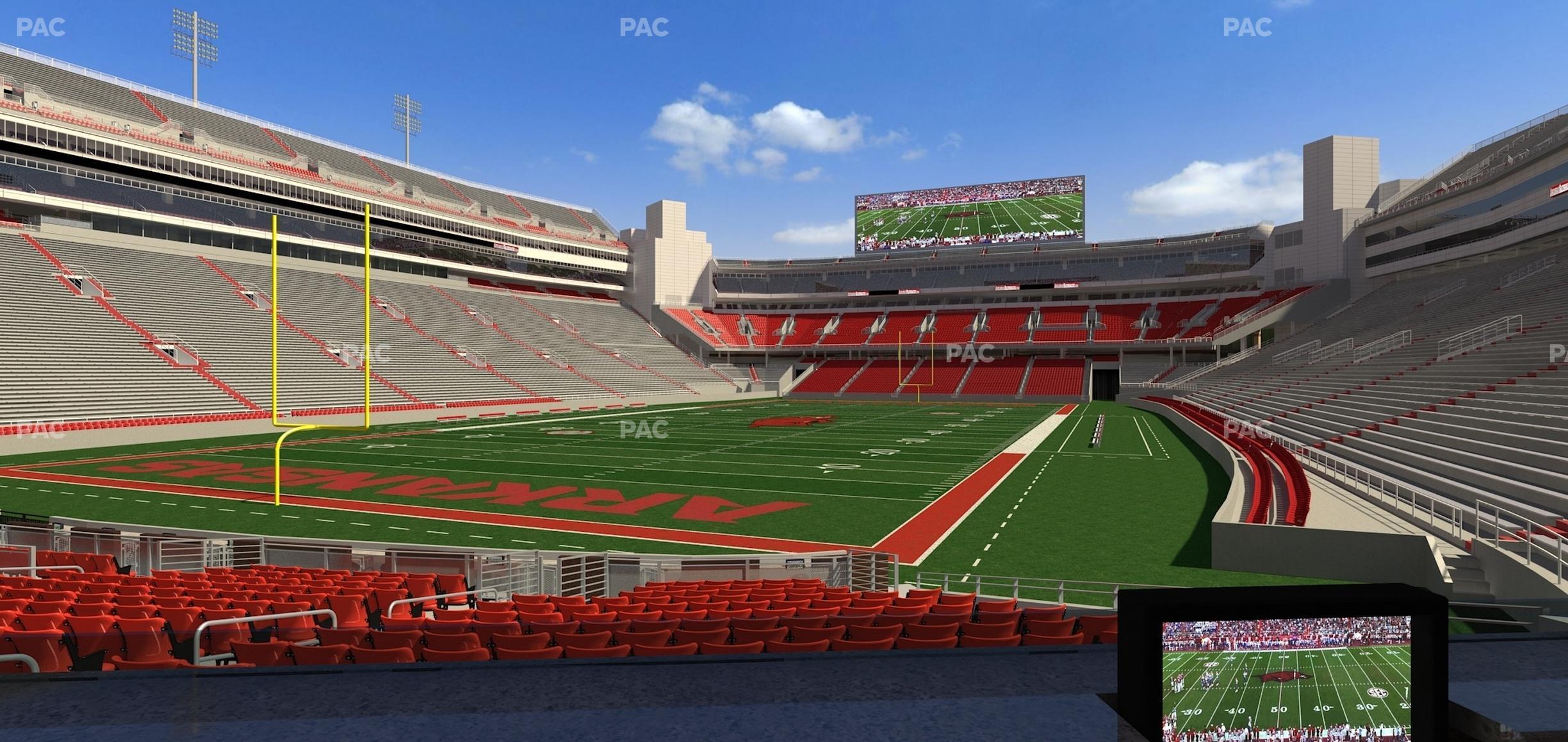 Seating view for Razorback Stadium Section Loge 24