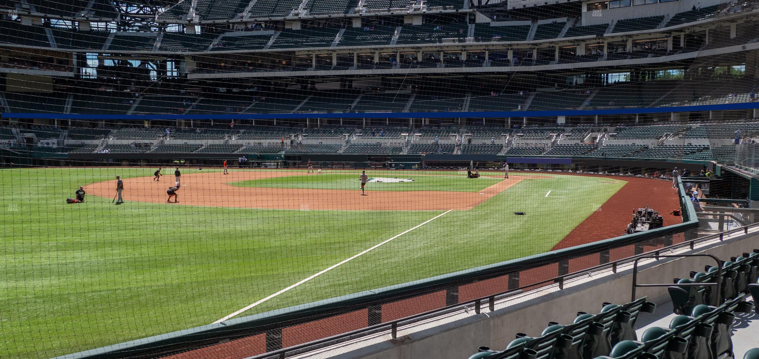 Seating view for Globe Life Field Section 1