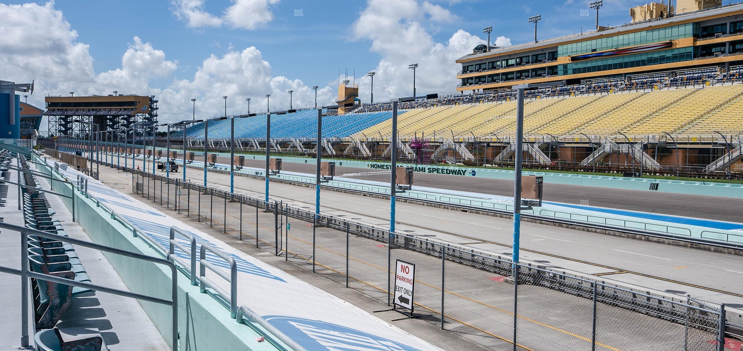 Seating view for Homestead-Miami Speedway Section Pit Road Cabana 22