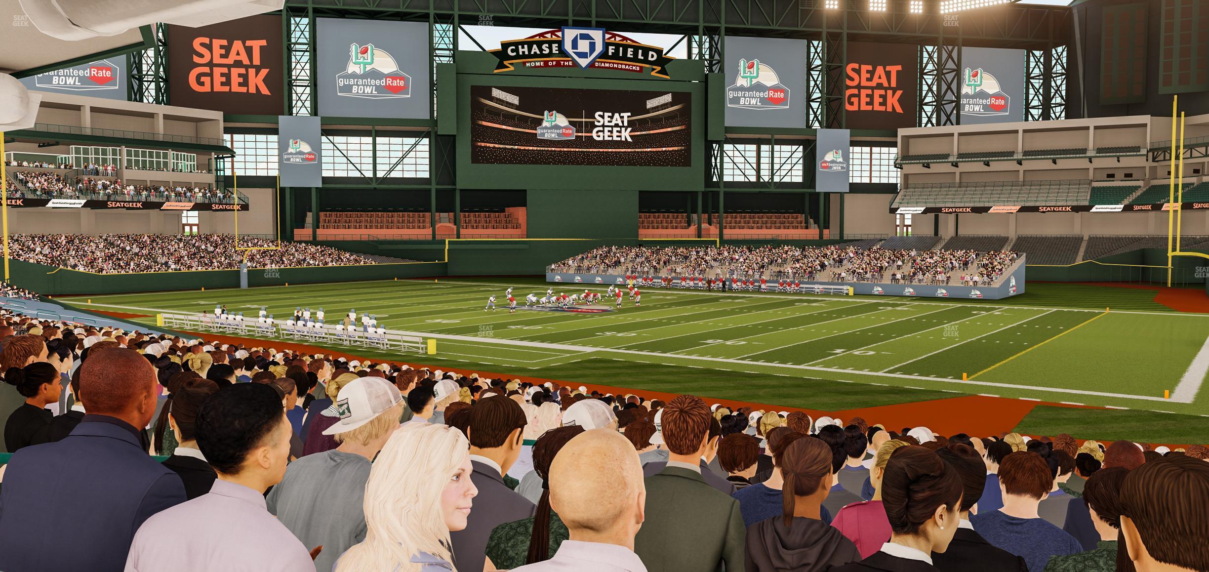 Seating view for Chase Field Section 125 W