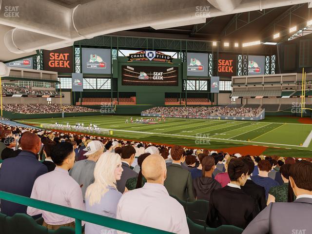 Seating view for Chase Field Section 125 W