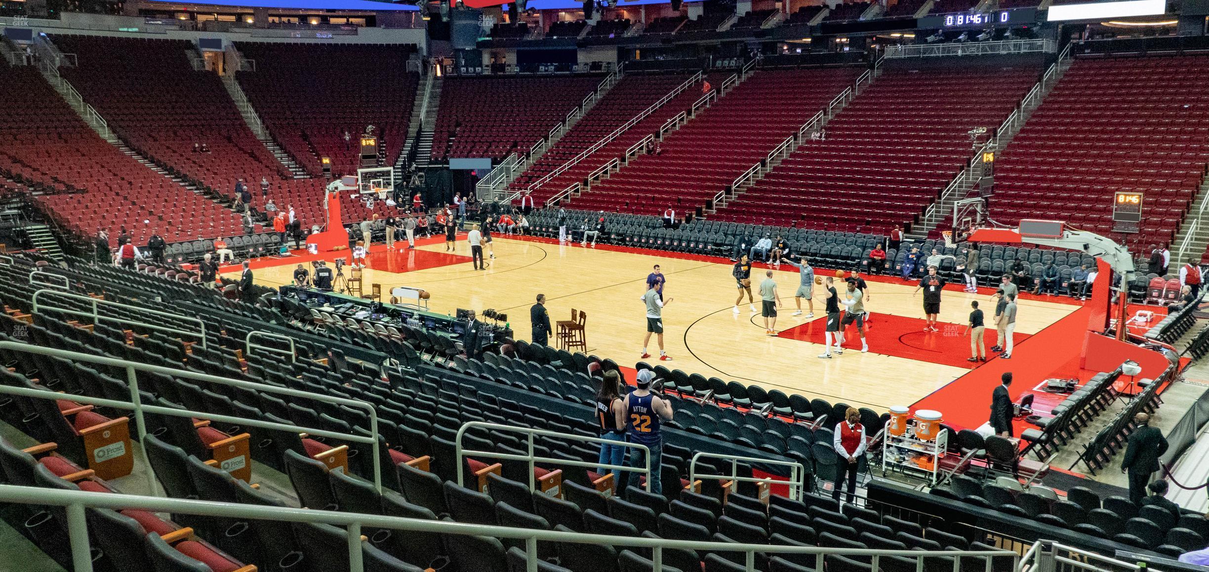 Seating view for Toyota Center Section 117