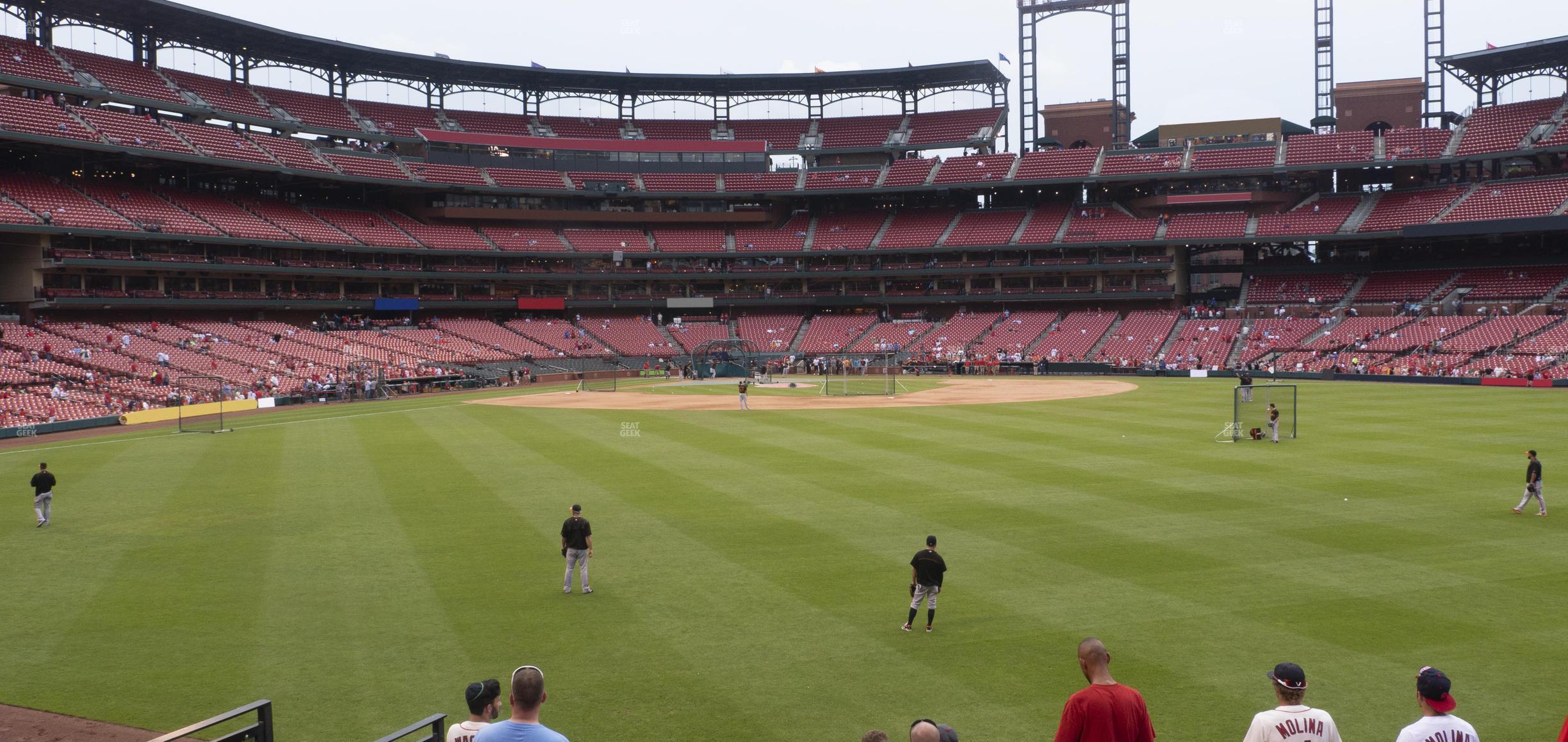 Seating view for Busch Stadium Section Lower Right Field Bleachers 105