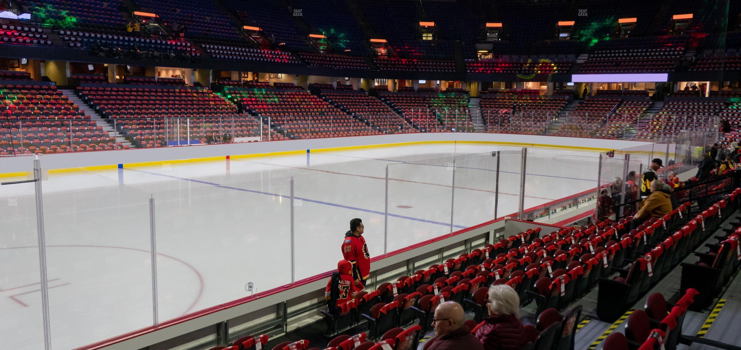 Seating view for Scotiabank Saddledome Section 107