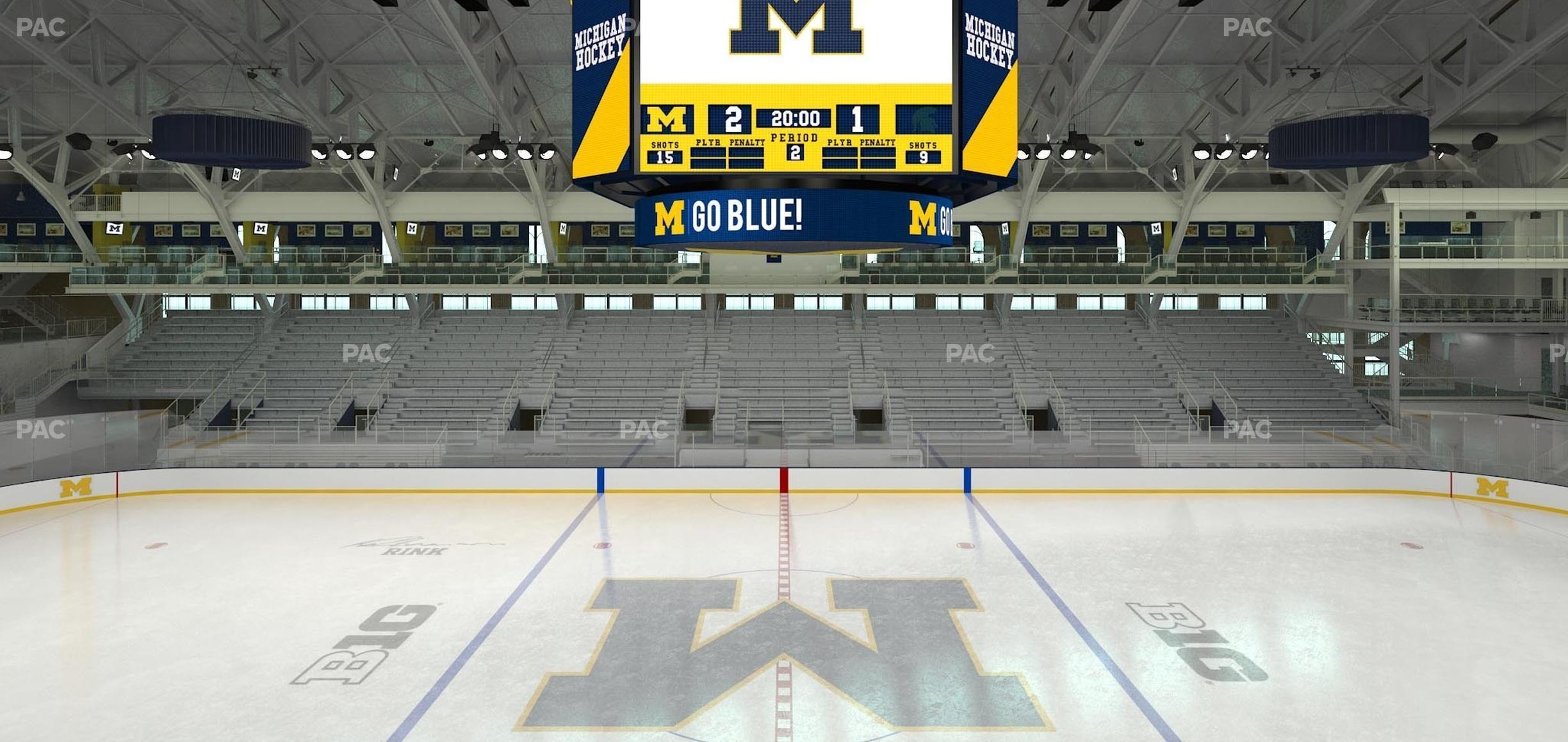 Seating view for Yost Arena Section 215