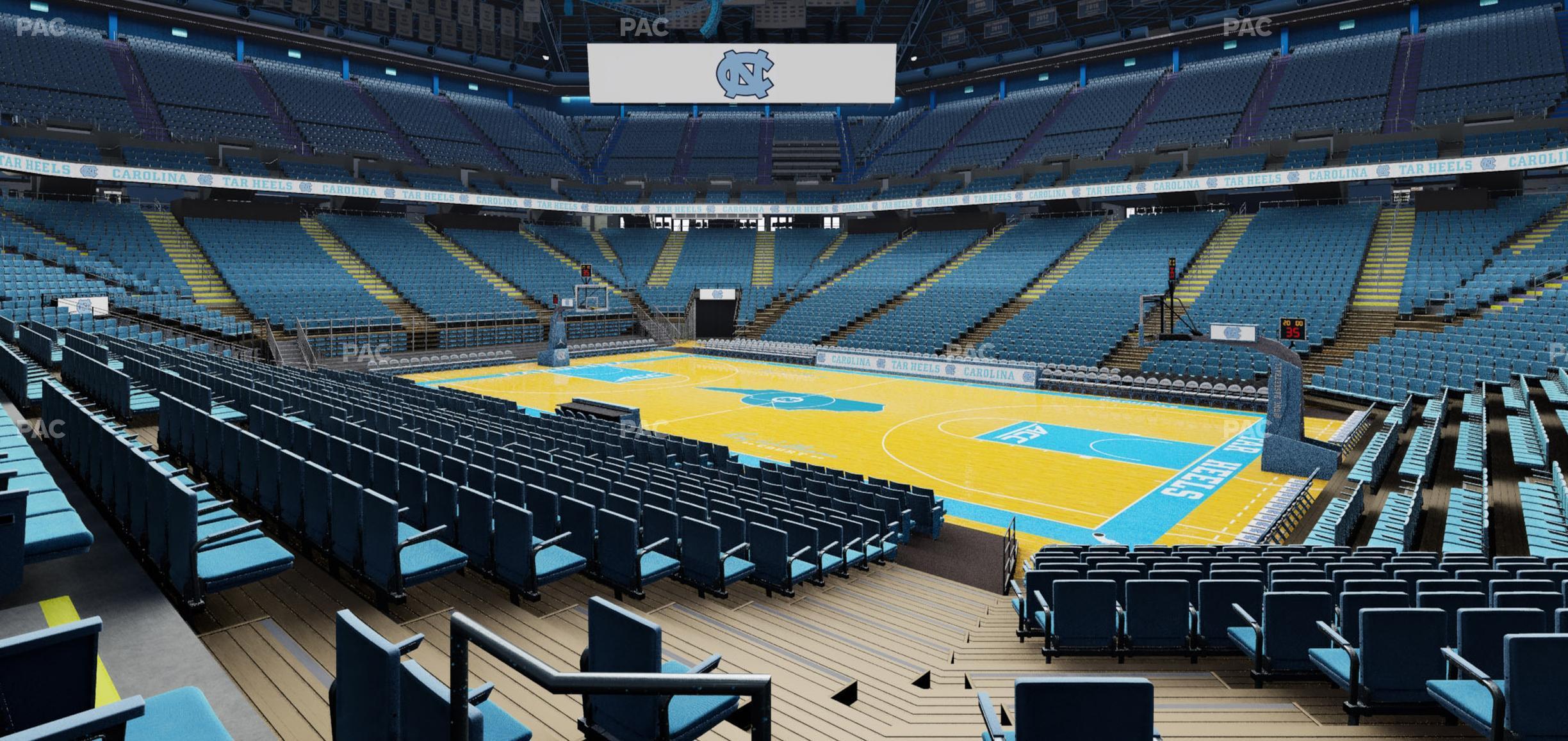 Seating view for Dean Smith Center Section 129