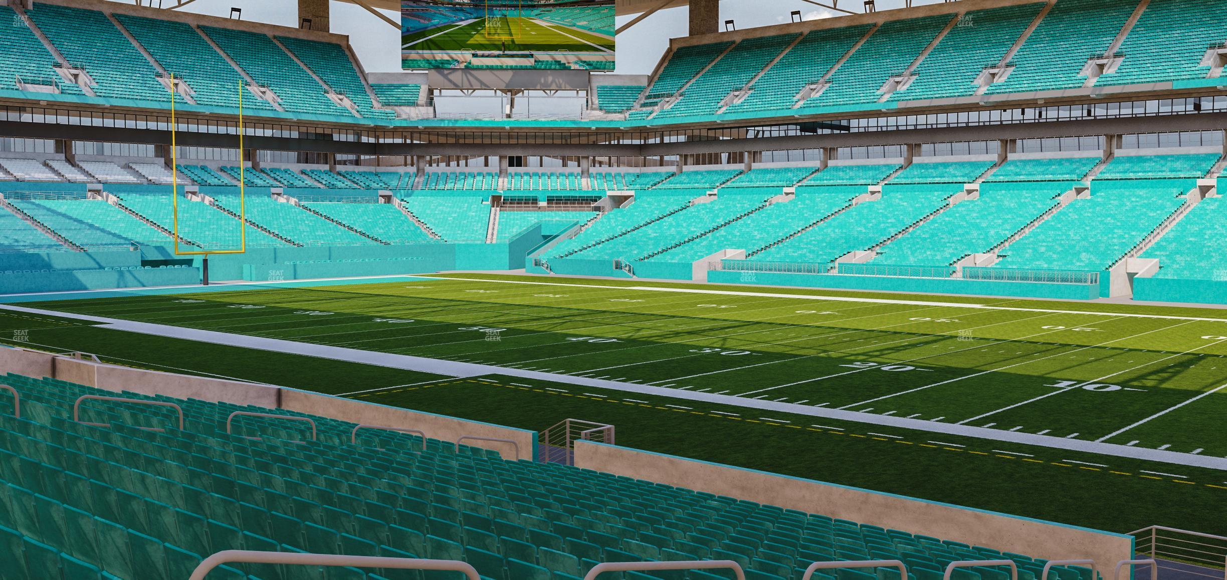 Seating view for Hard Rock Stadium Section 142