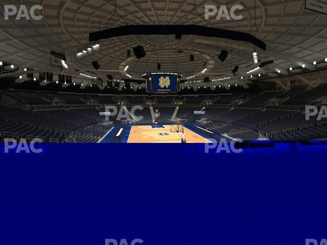 Seating view for Purcell Pavilion at the Joyce Center Section 106