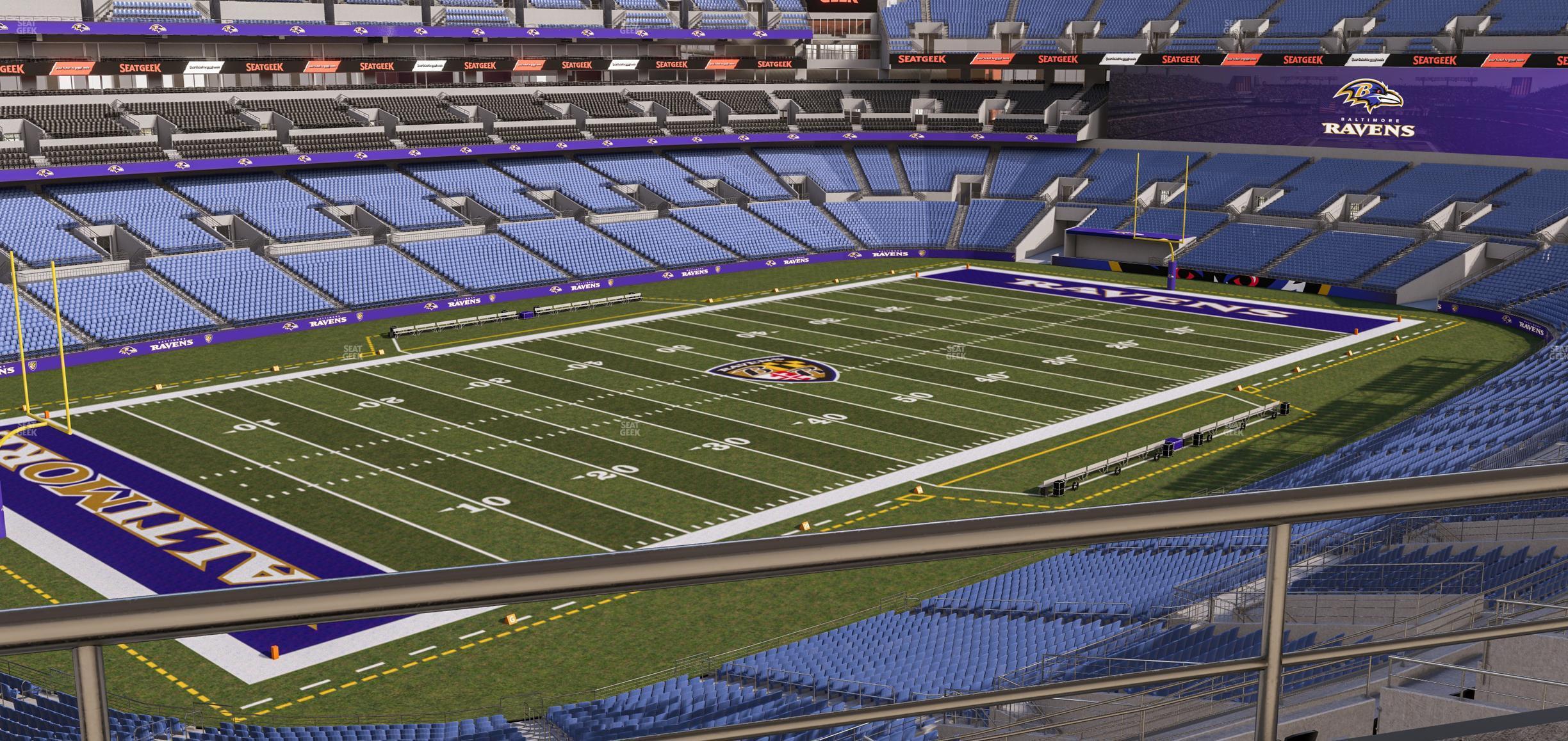 Seating view for M&T Bank Stadium Section Suite 451