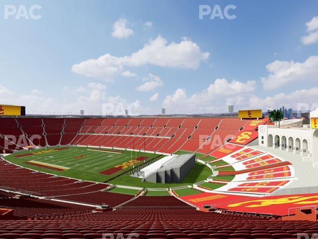 Seating view for Los Angeles Memorial Coliseum Section 301