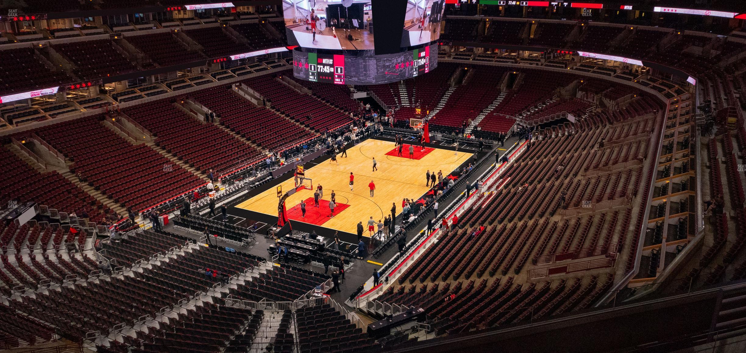 Seating view for United Center Section 323