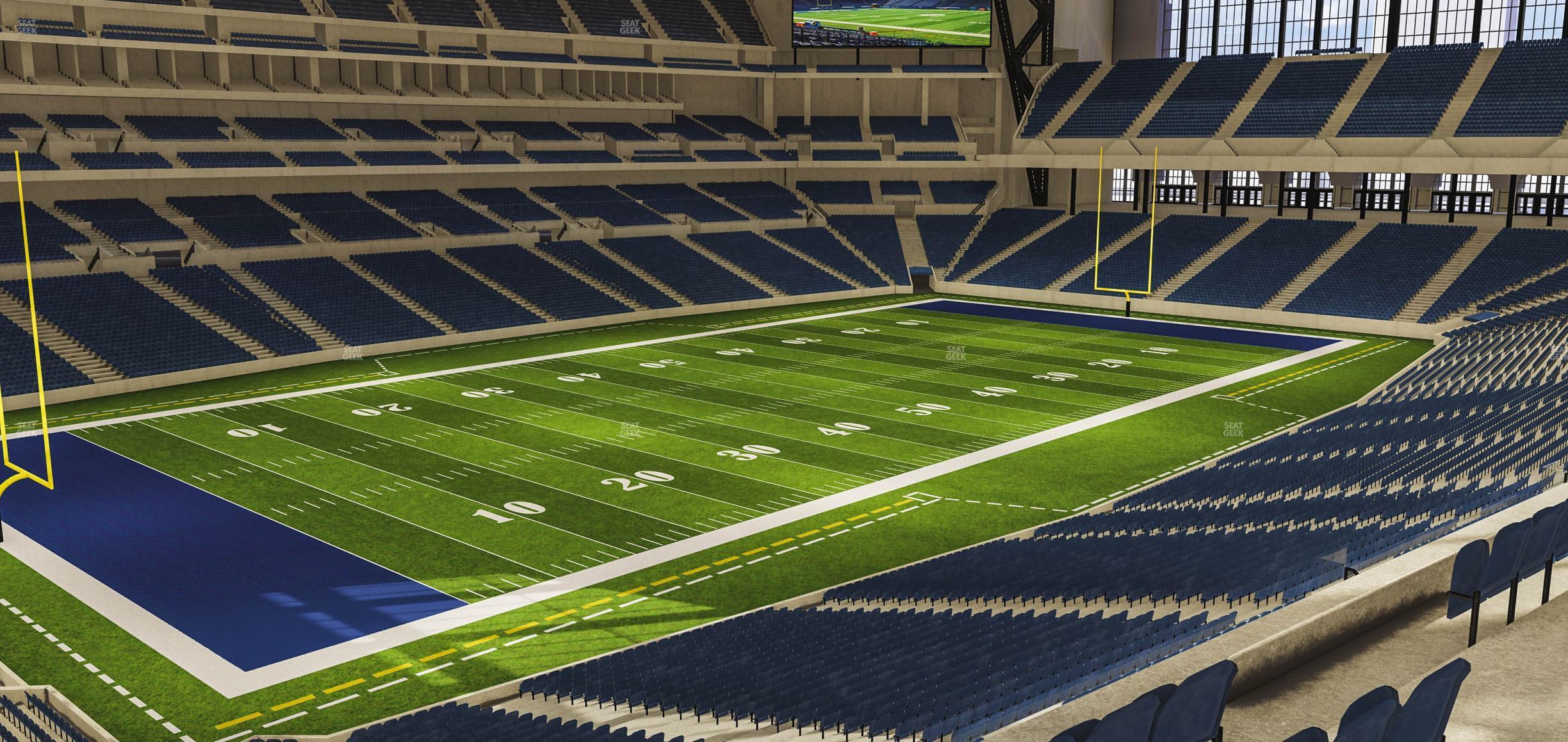 Seating view for Lucas Oil Stadium Section 319