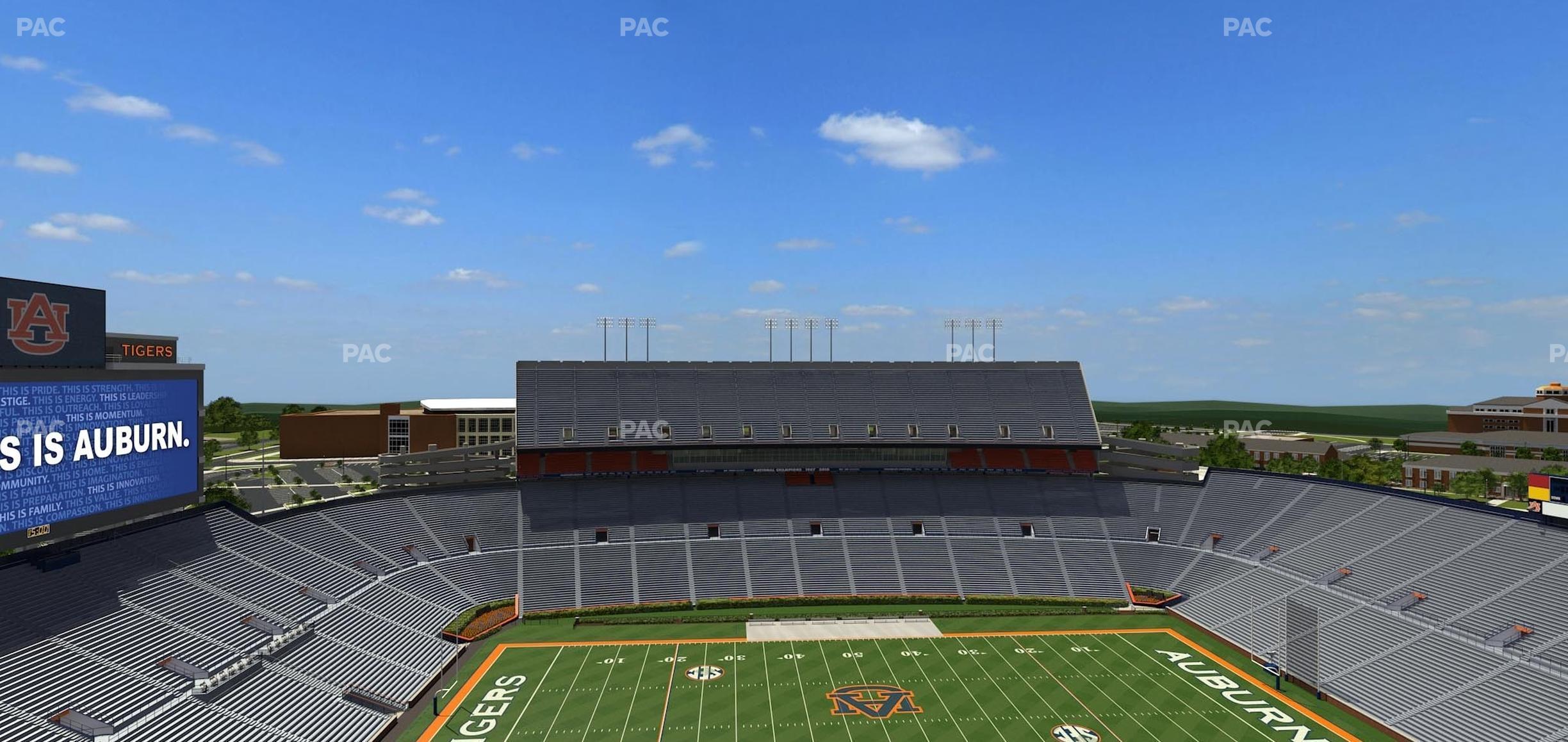 Seating view for Jordan-Hare Stadium Section 105