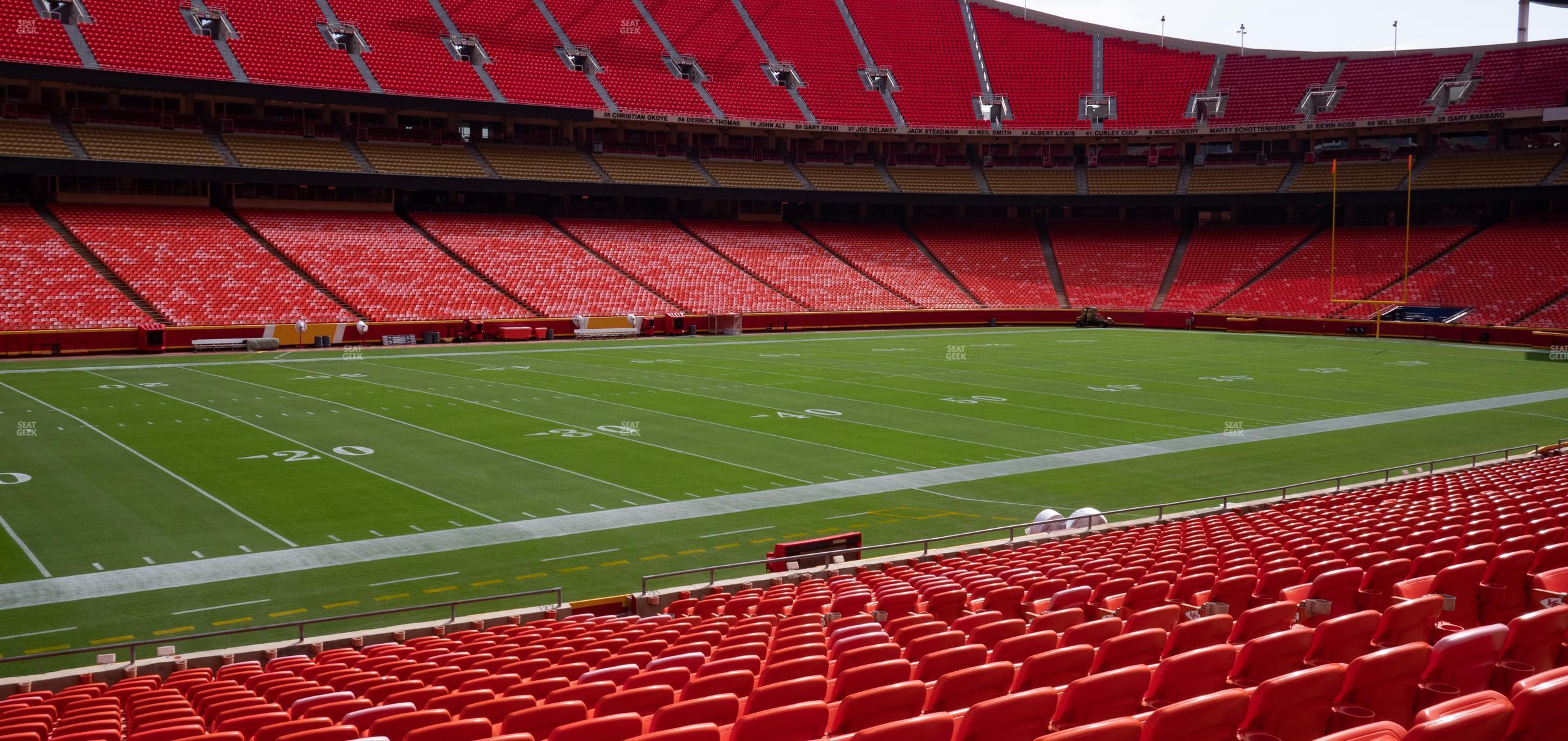 Seating view for GEHA Field at Arrowhead Stadium Section 122