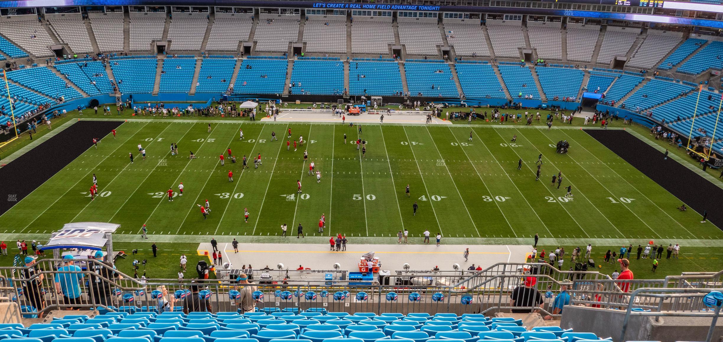 Seating view for Bank of America Stadium Section 515