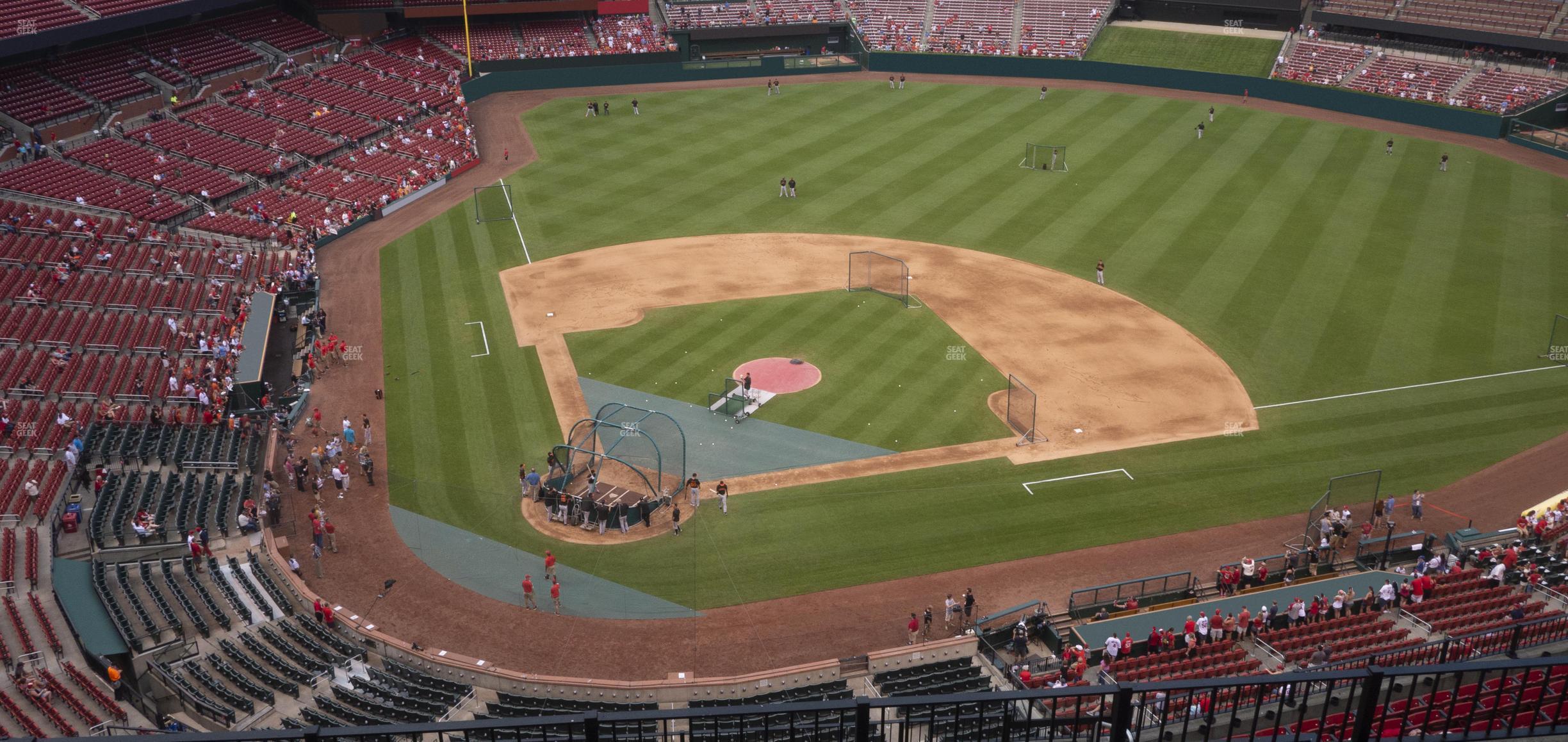 Seating view for Busch Stadium Section Infield Terrace 447