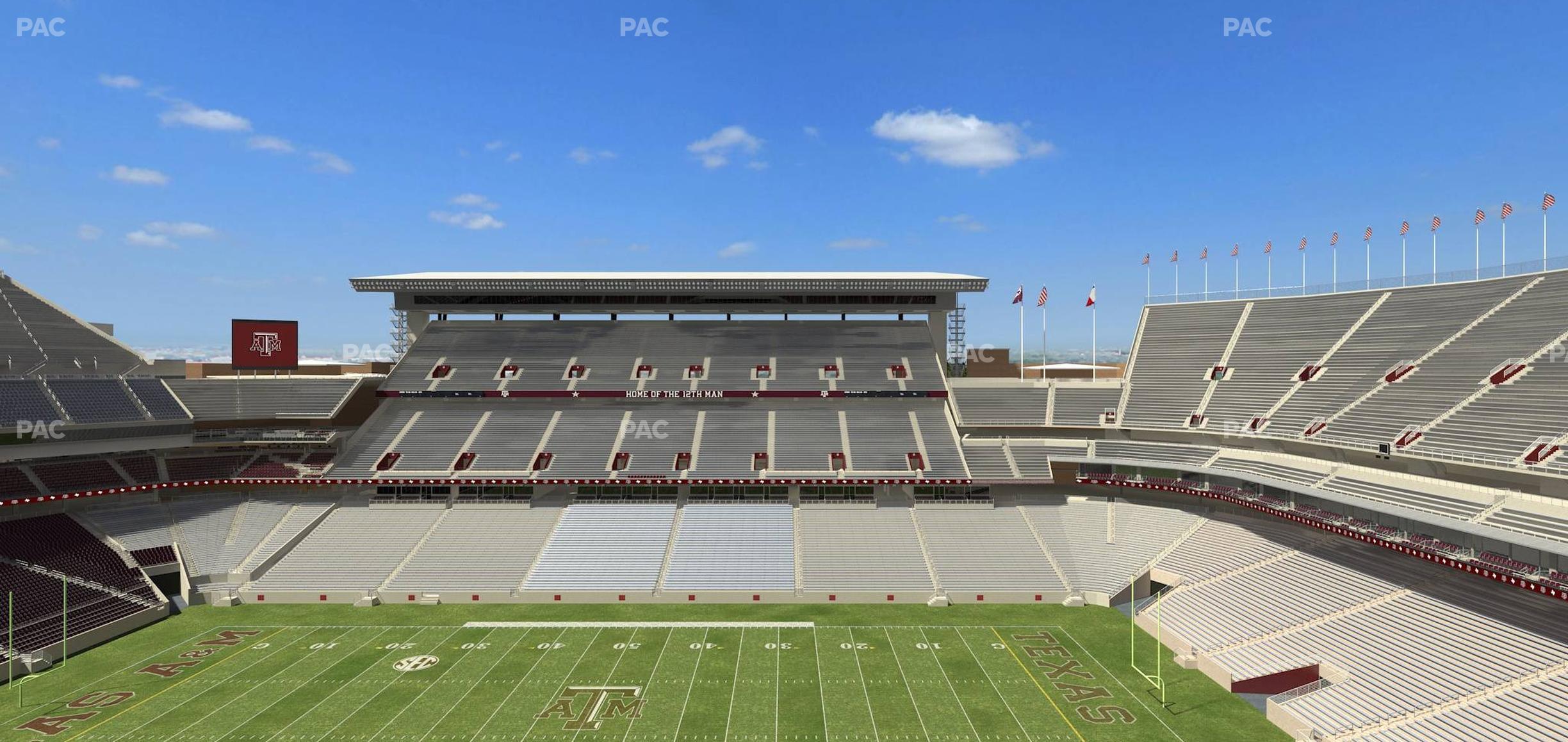 Seating view for Kyle Field Section 305