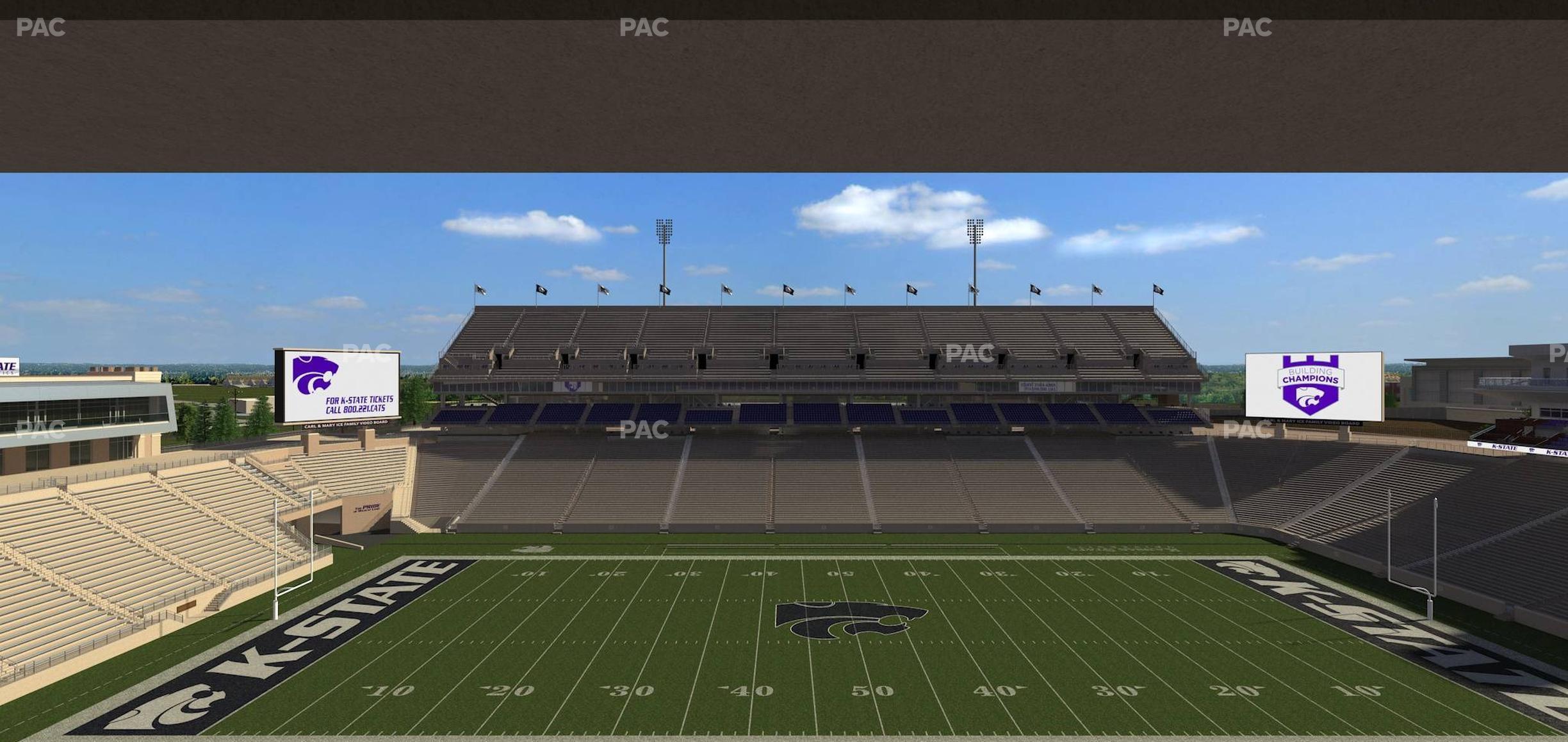 Seating view for Bill Snyder Family Stadium Section Loge 316