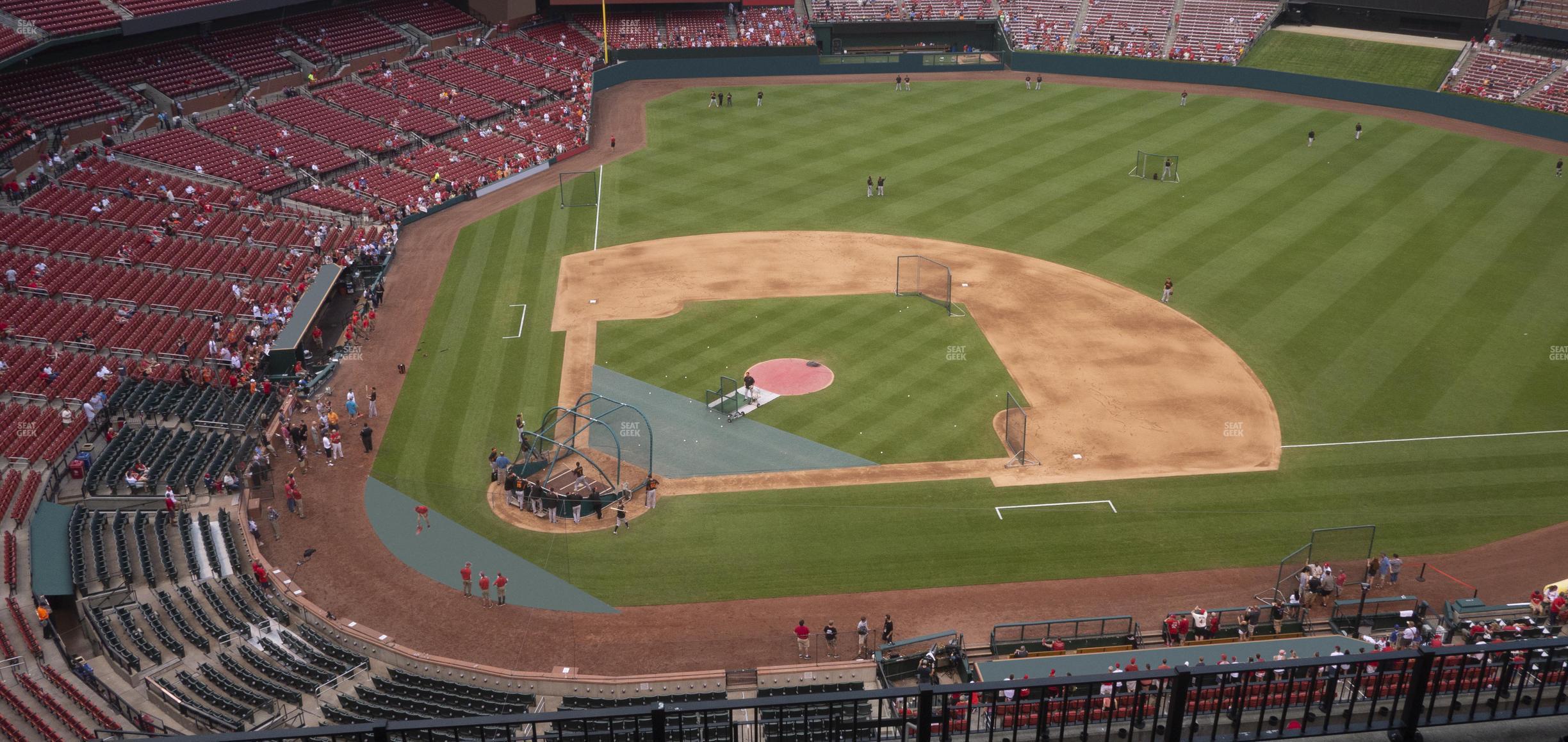 Seating view for Busch Stadium Section Infield Terrace 446