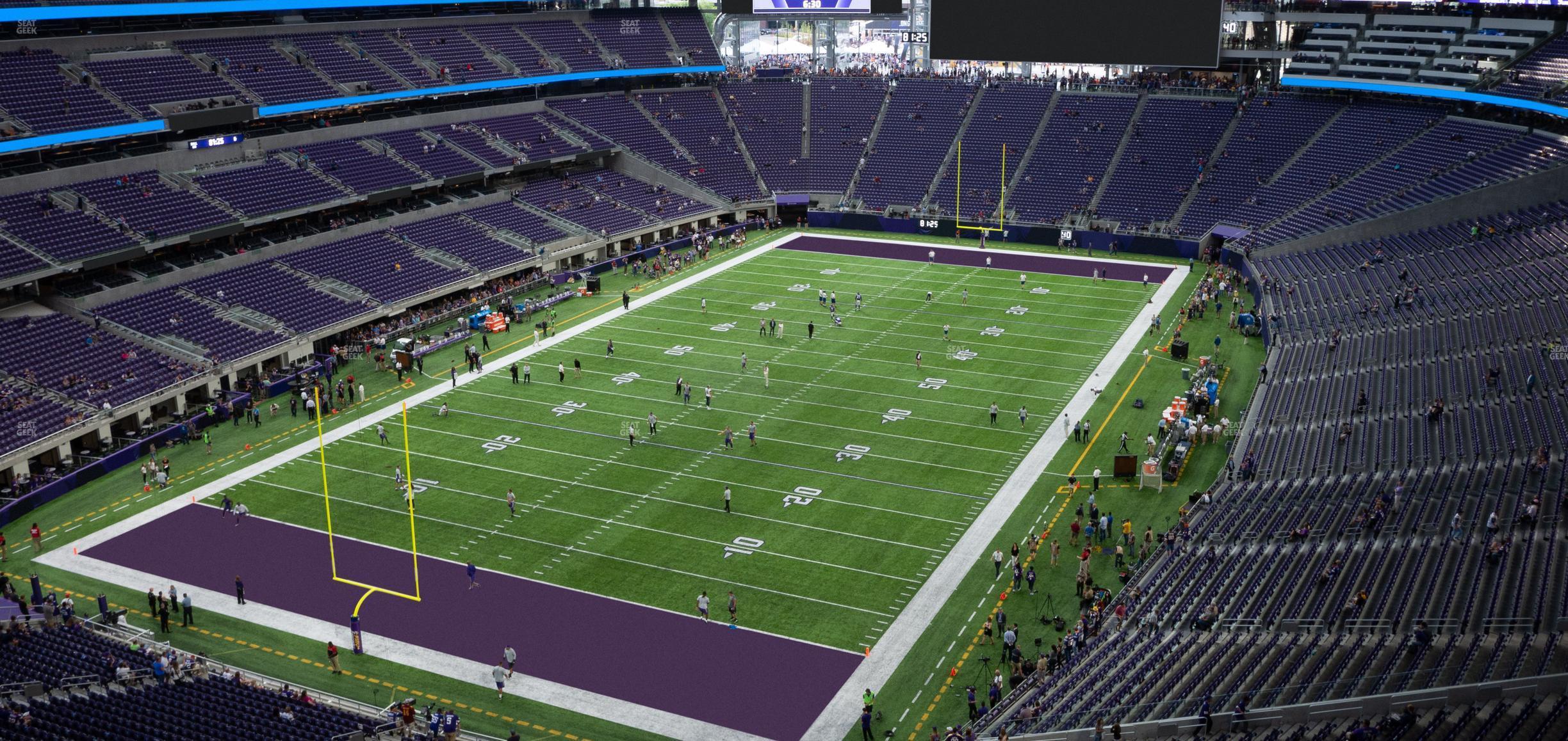 Seating view for U.S. Bank Stadium Section 322