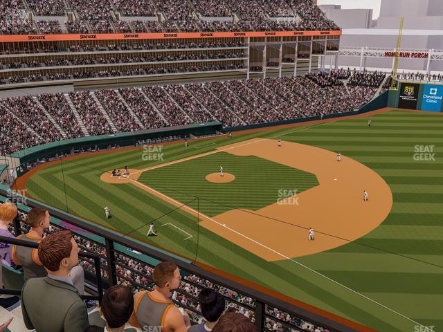 Seating view for Progressive Field Section 431