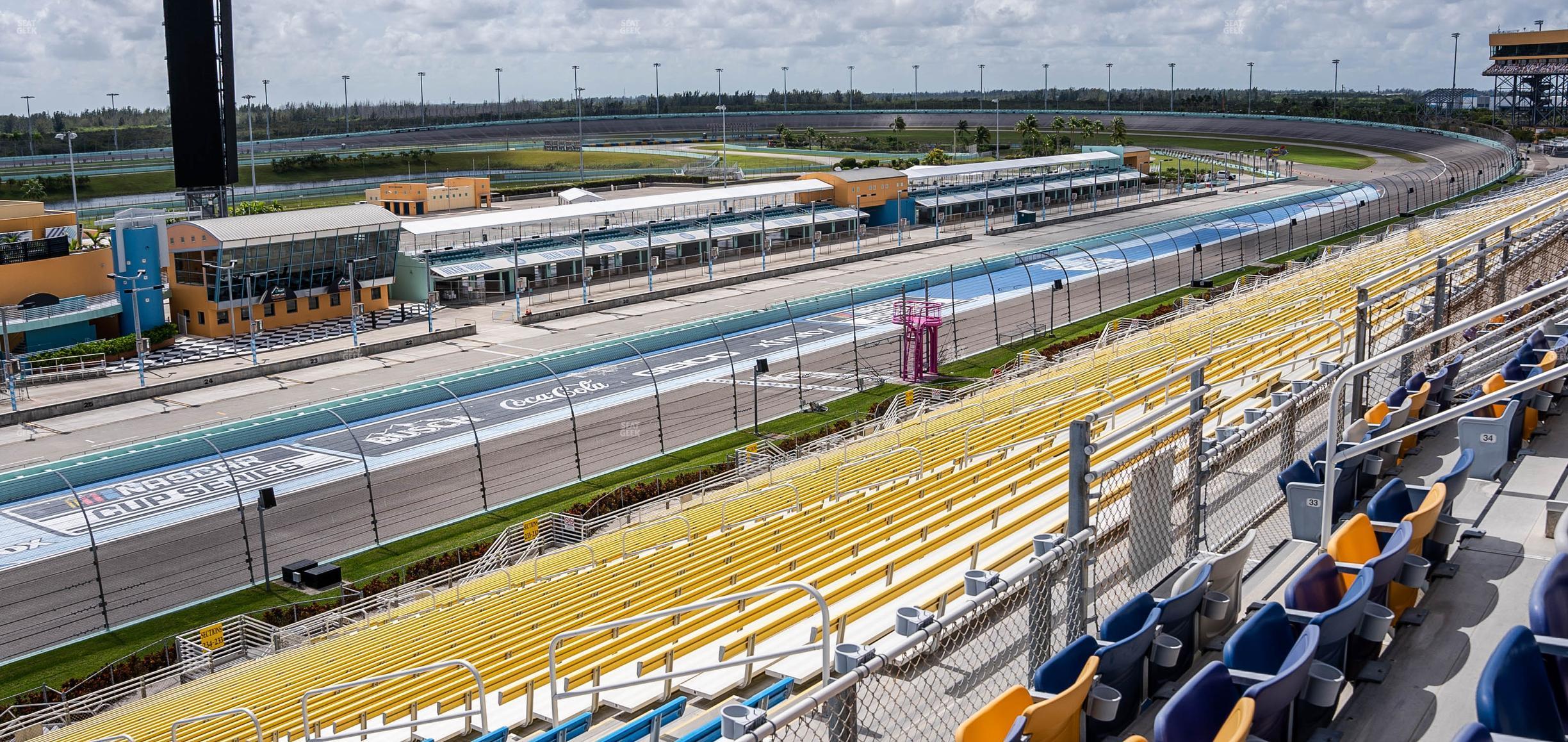 Seating view for Homestead-Miami Speedway Section Speedway Club 335