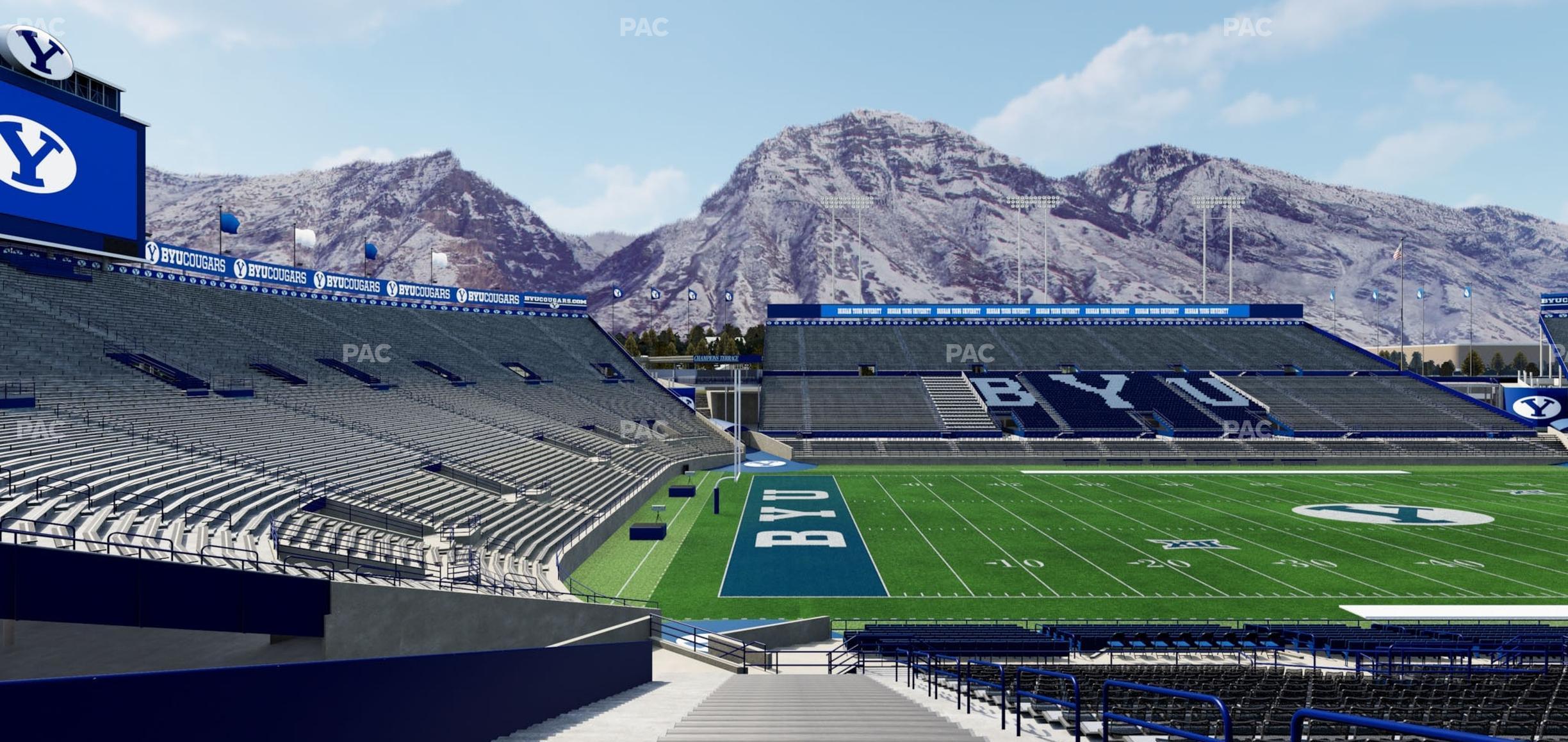 Seating view for LaVell Edwards Stadium Section 9