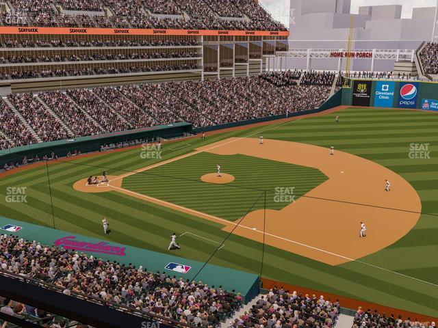 Seating view for Progressive Field Section Suite 318