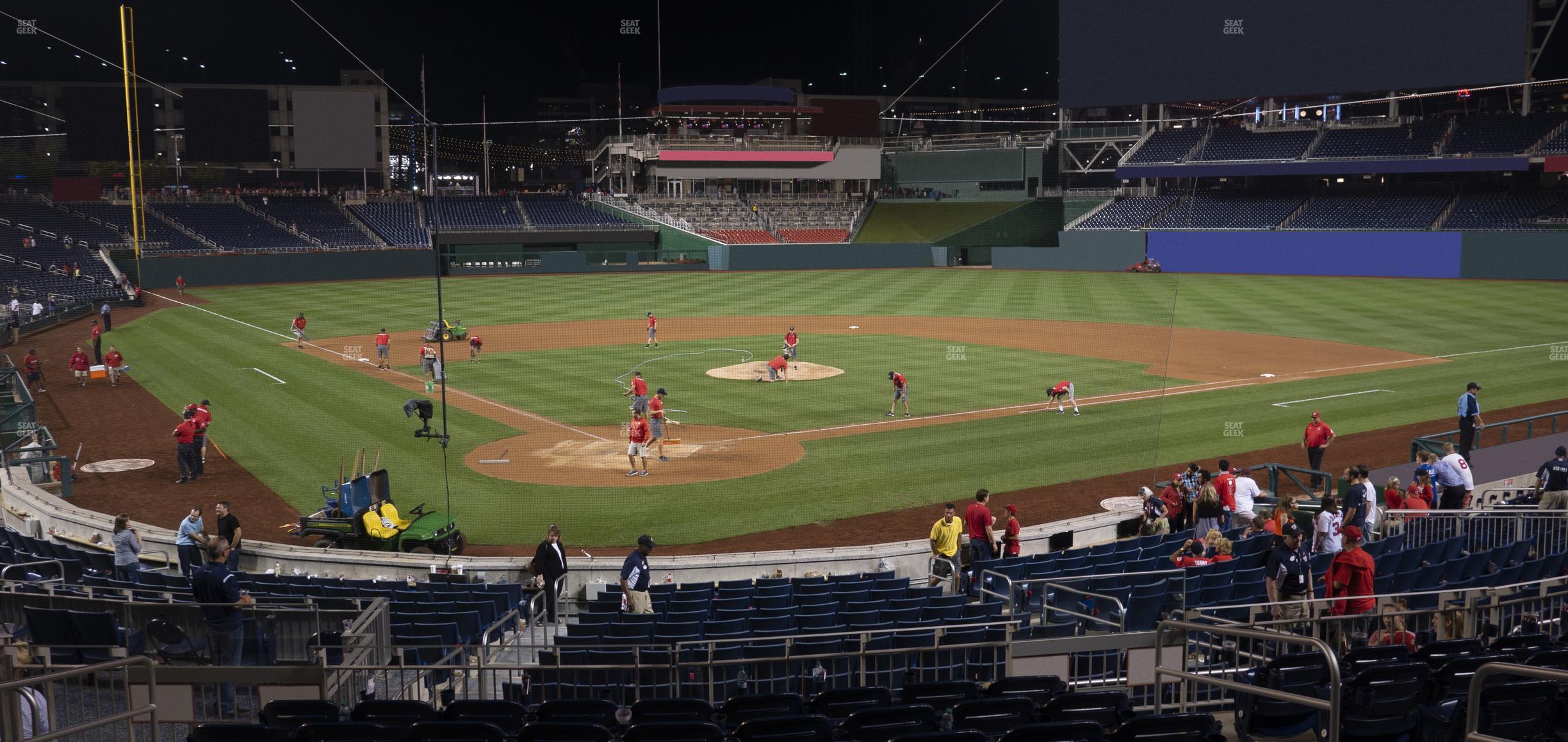 Seating view for Nationals Park Section Pnc Diamond Club 124