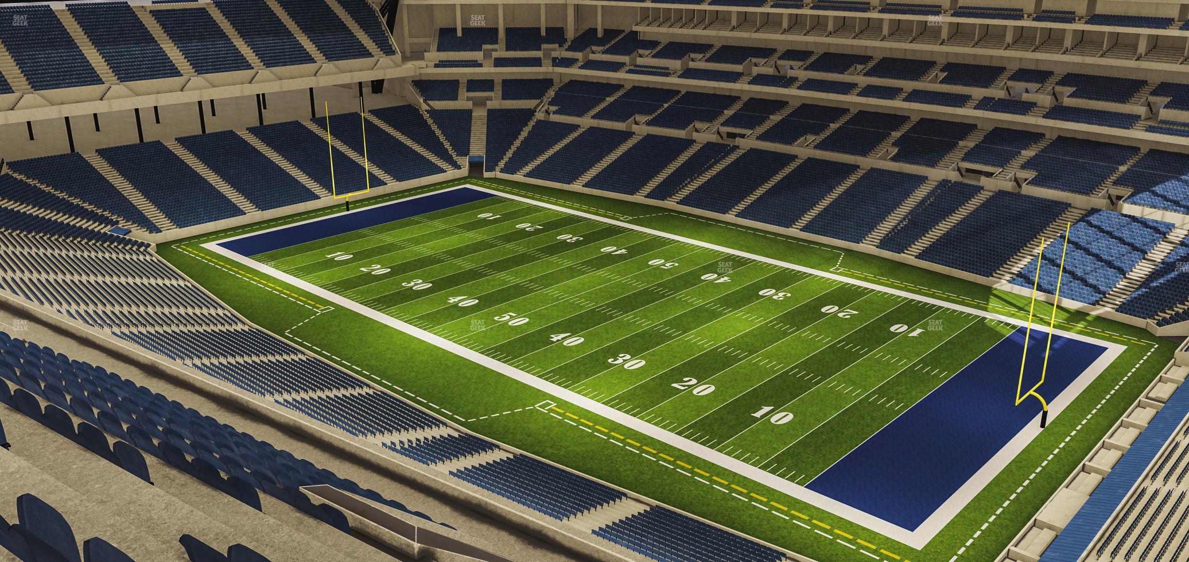 Seating view for Lucas Oil Stadium Section 634