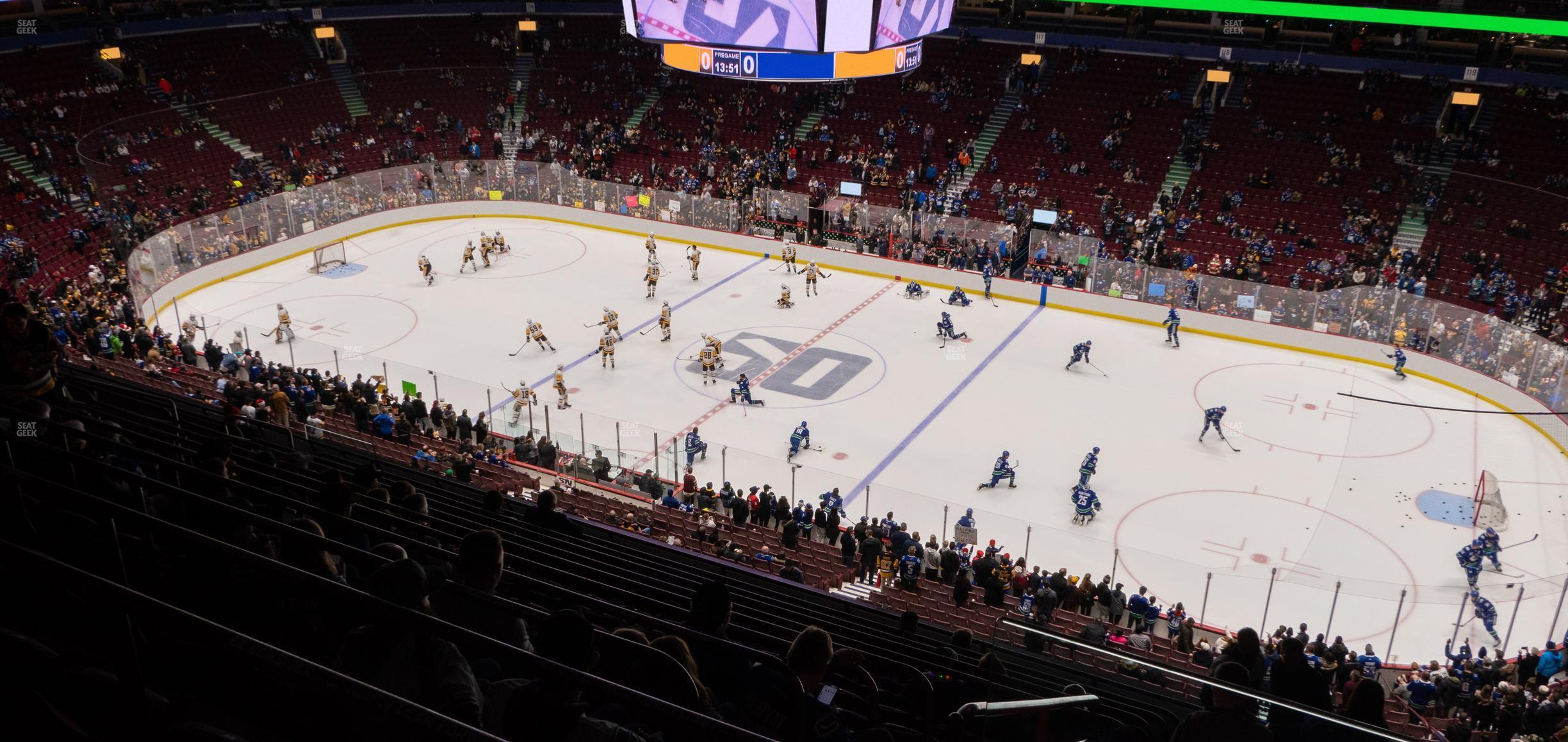 Seating view for Rogers Arena Section 406