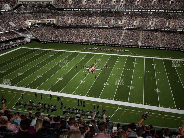 Seating view for Caesars Superdome Section 638