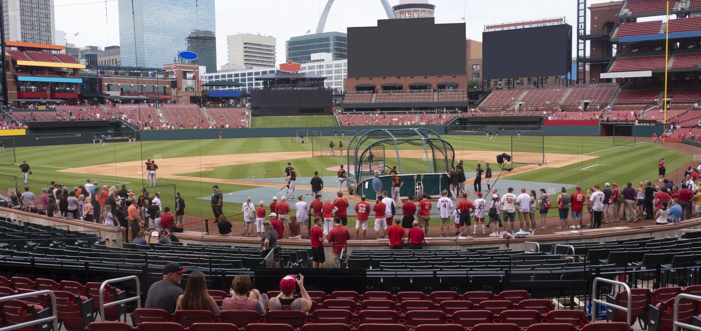 Seating view for Busch Stadium Section Home Field Box 151