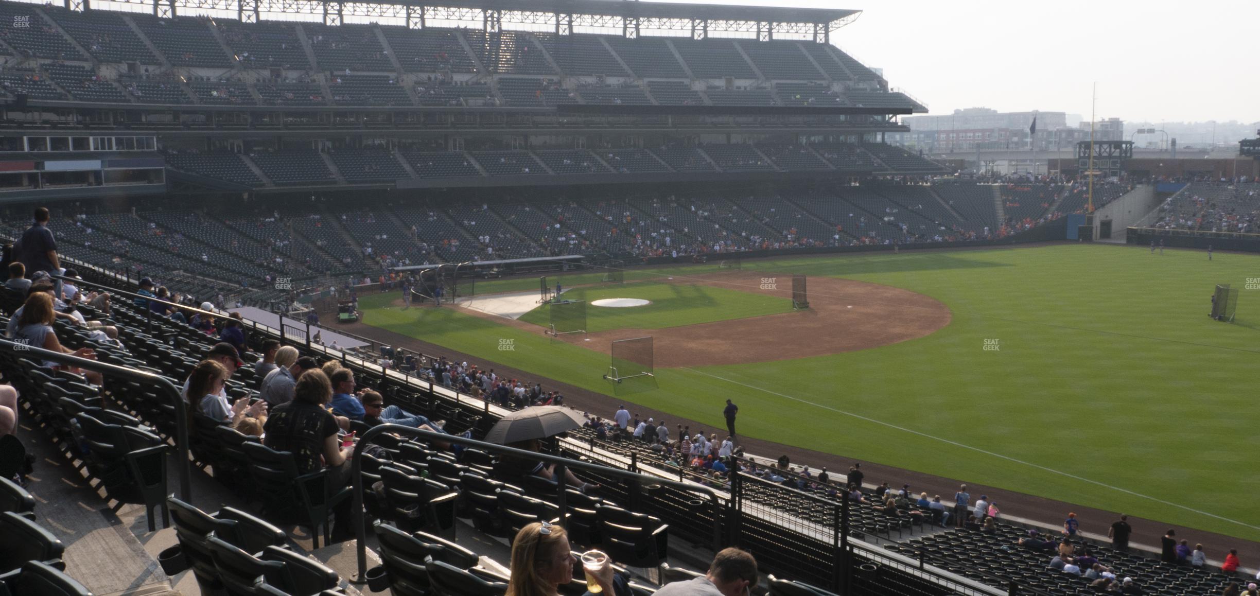 Seating view for Coors Field Section 215