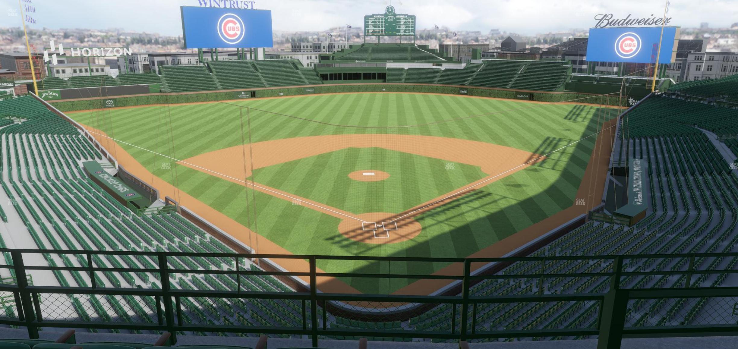 Seating view for Wrigley Field Section James Hardie Catalina Club 317 Right