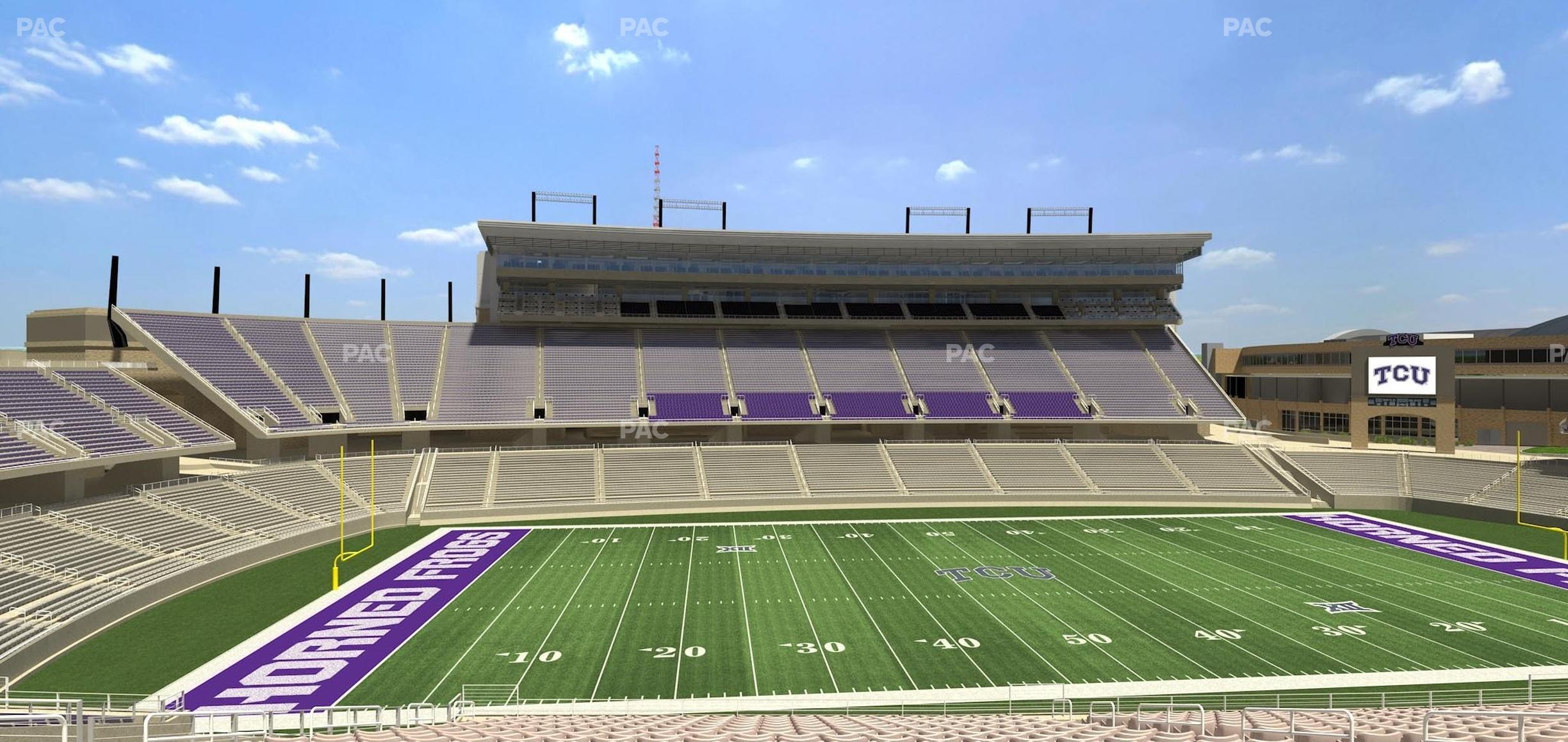 Seating view for Amon G Carter Stadium Section Champions Club 209