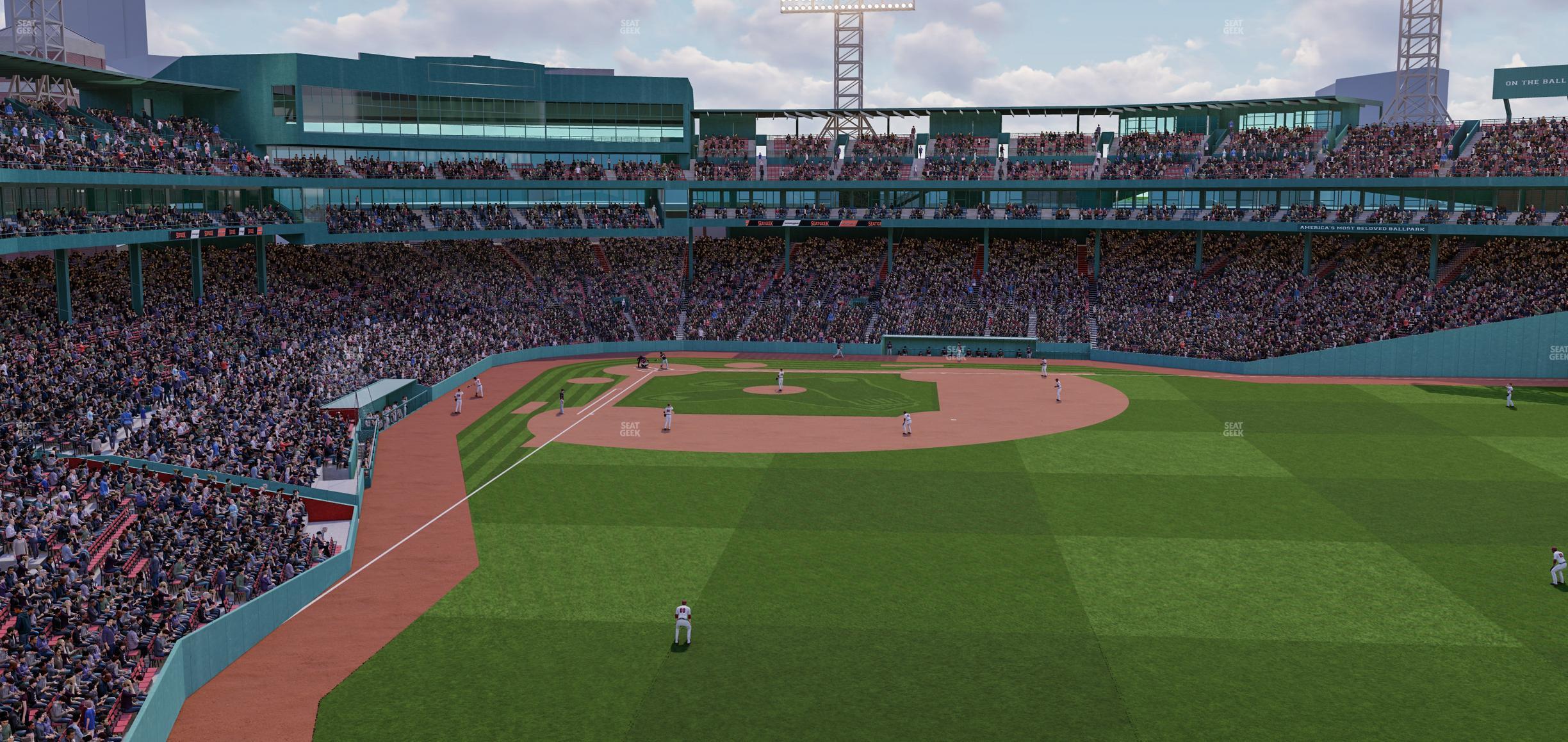 Seating view for Fenway Park Section Right Field Roof Deck Table 101