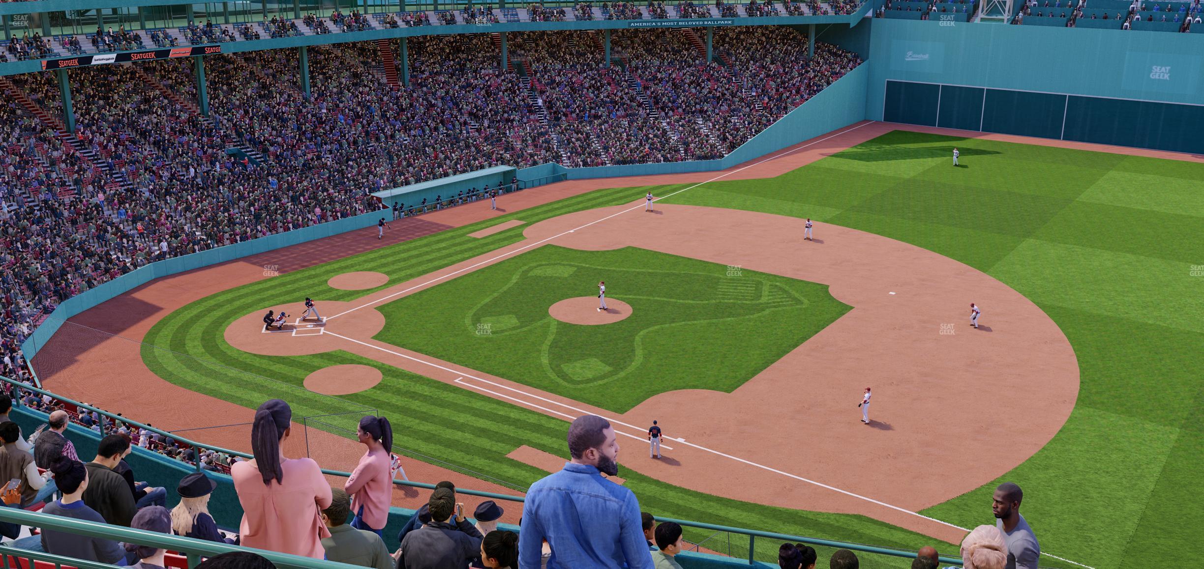 Seating view for Fenway Park Section Aura Pavilion Box 11