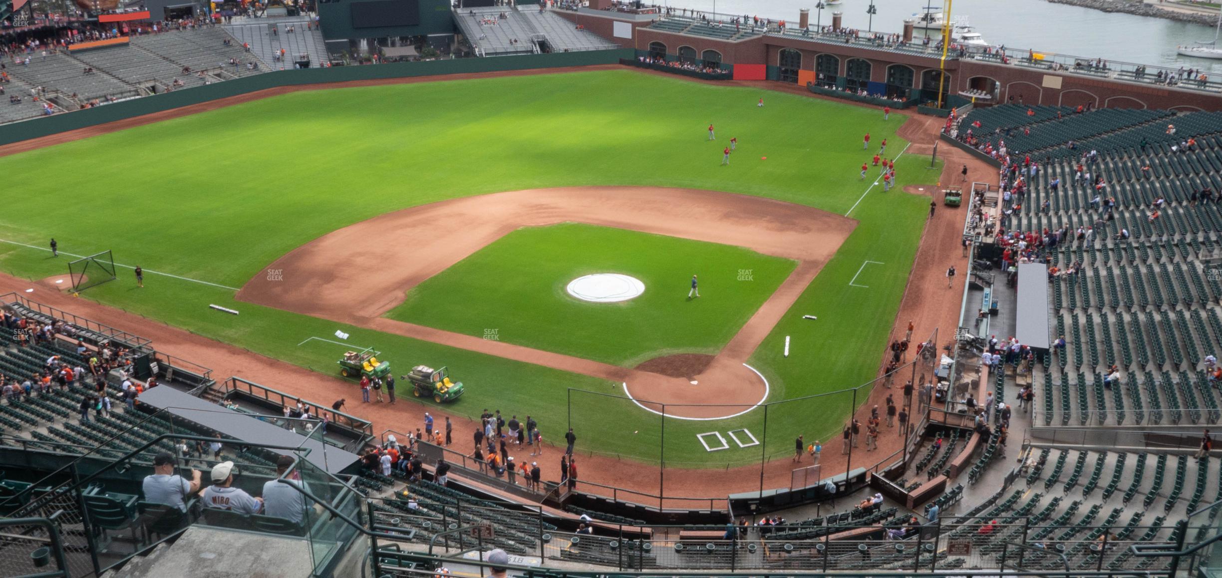 Seating view for Oracle Park Section View Box 318