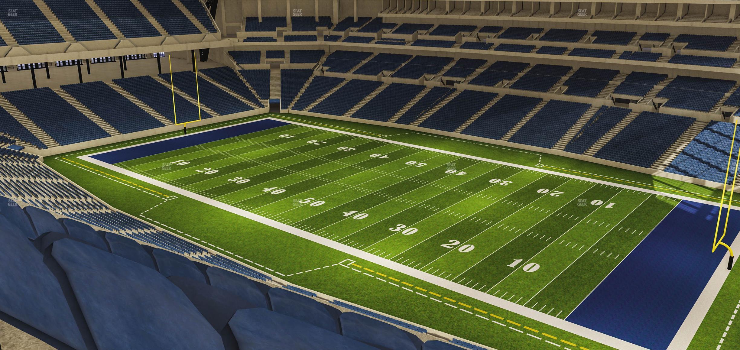 Seating view for Lucas Oil Stadium Section 535