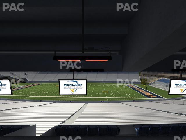 Seating view for Mountaineer Field at Milan Puskar Stadium Section Field Box 24