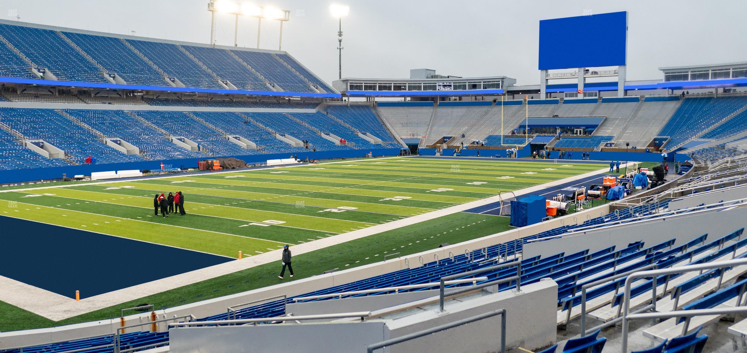 Seating view for Kroger Field Section 21