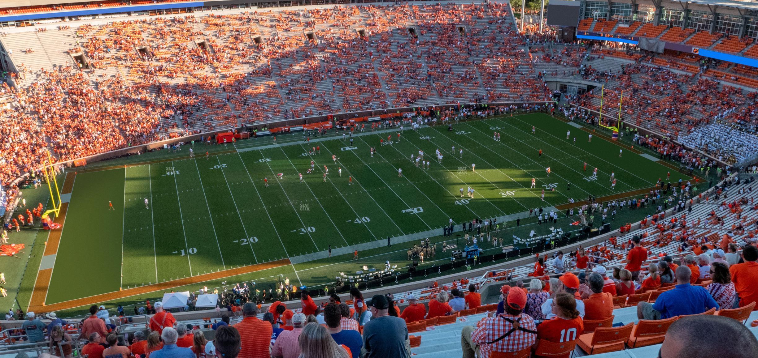 Seating view for Clemson Memorial Stadium Section Tdm