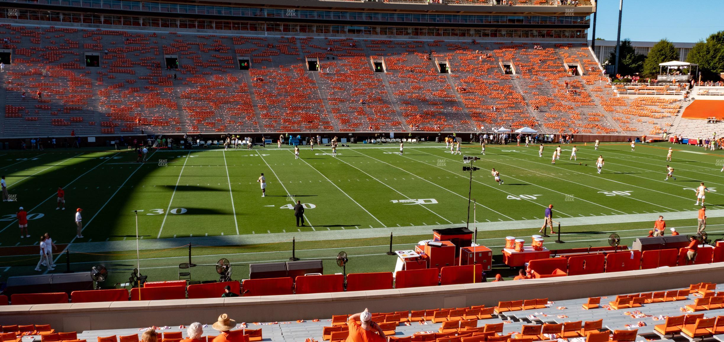 Seating view for Clemson Memorial Stadium Section F