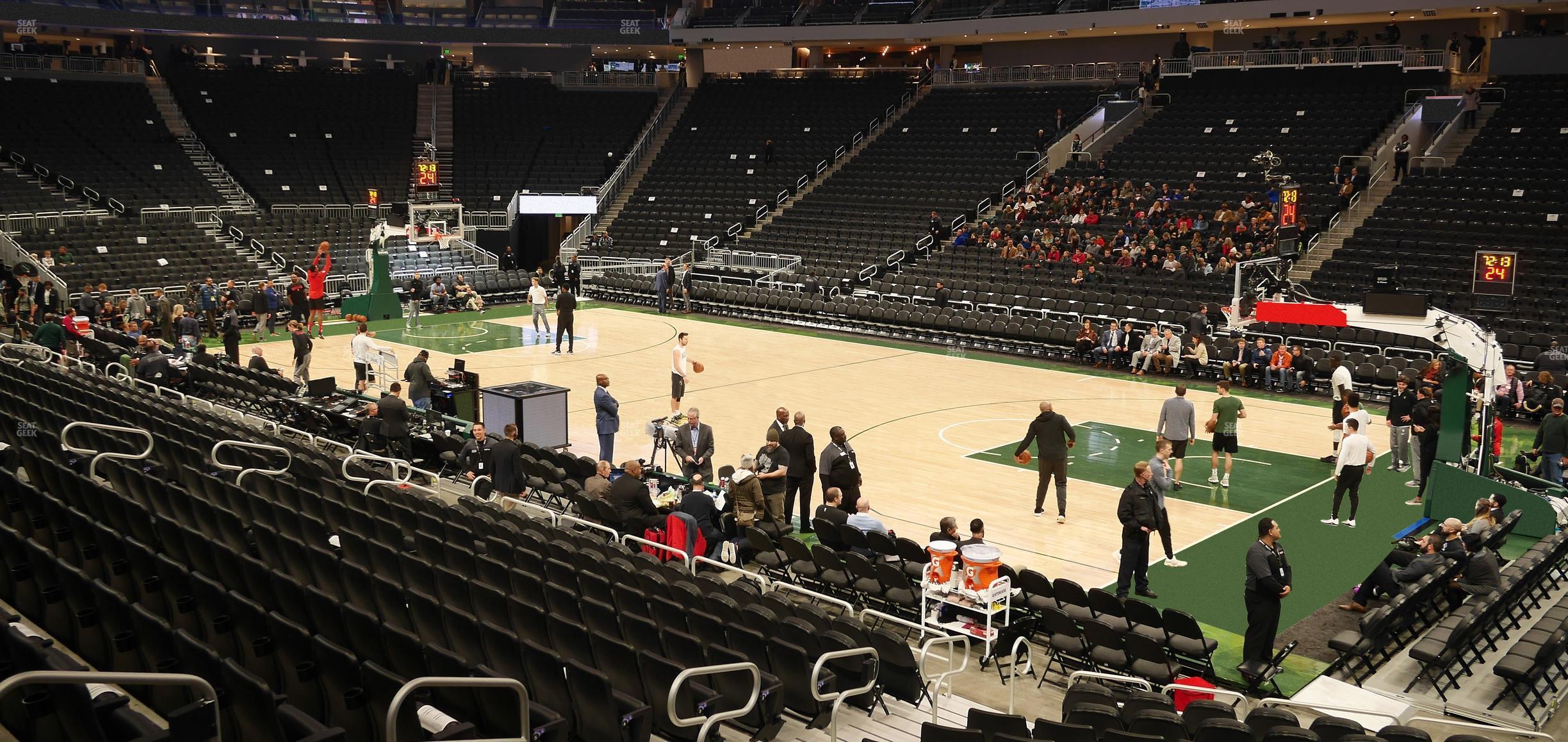 Seating view for Fiserv Forum Section 115