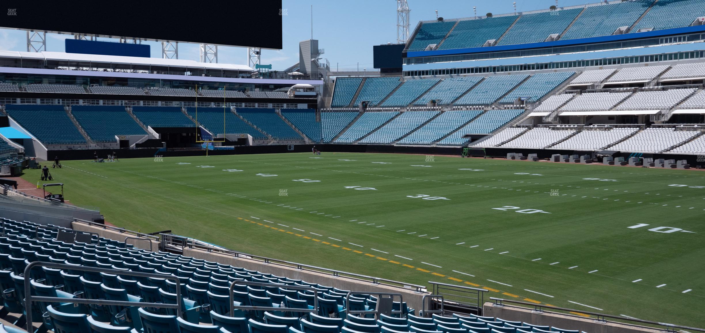 Seating view for EverBank Stadium Section 131