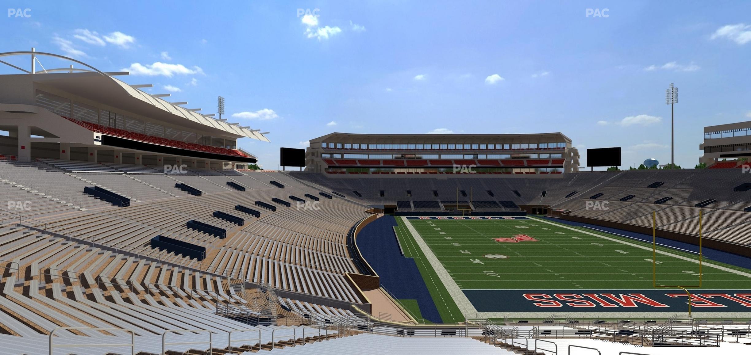 Seating view for Vaught Hemingway Stadium Section Student N 9