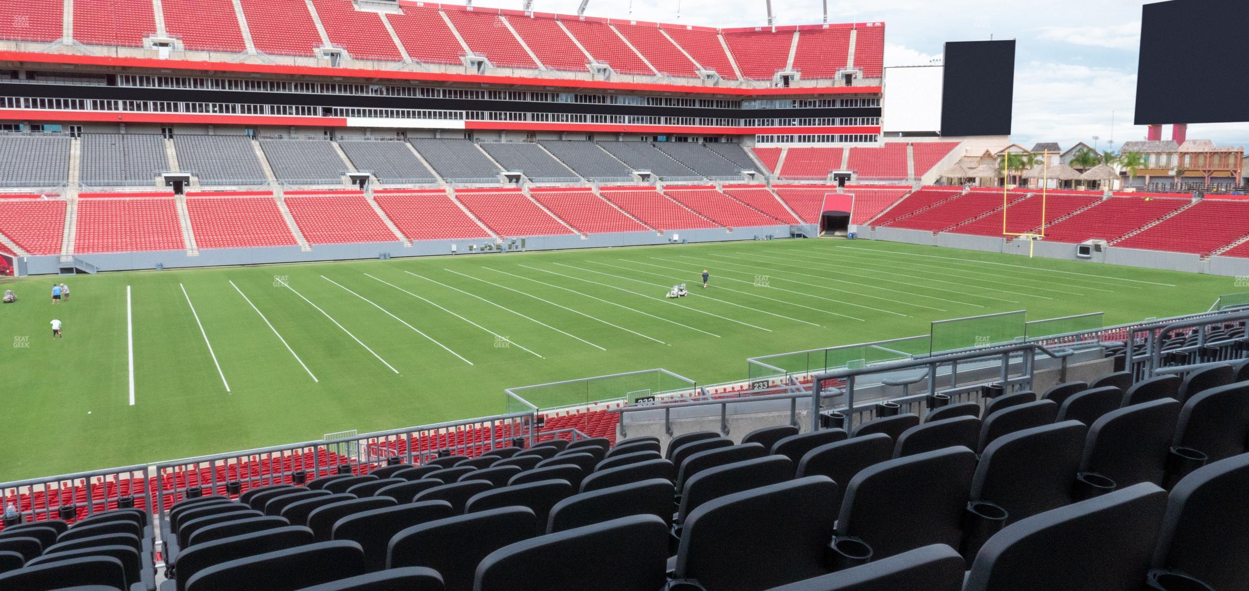 Seating view for Raymond James Stadium Section 232