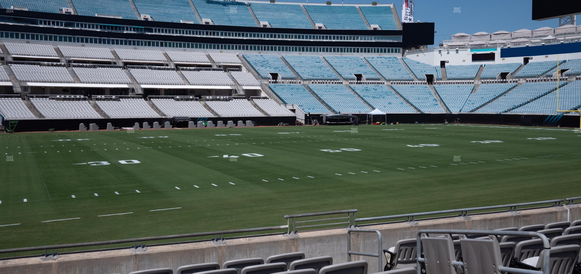 Seating view for EverBank Stadium Section Gallagher Club 39